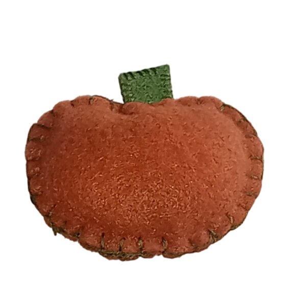 ๐ฏ 10 for $10 / Small Handmade Creepy Felt Pumpkin - Picture 3 of 9